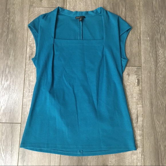 Lafayette 148 New York Tops - Lafayette 148 teal blue blouse M